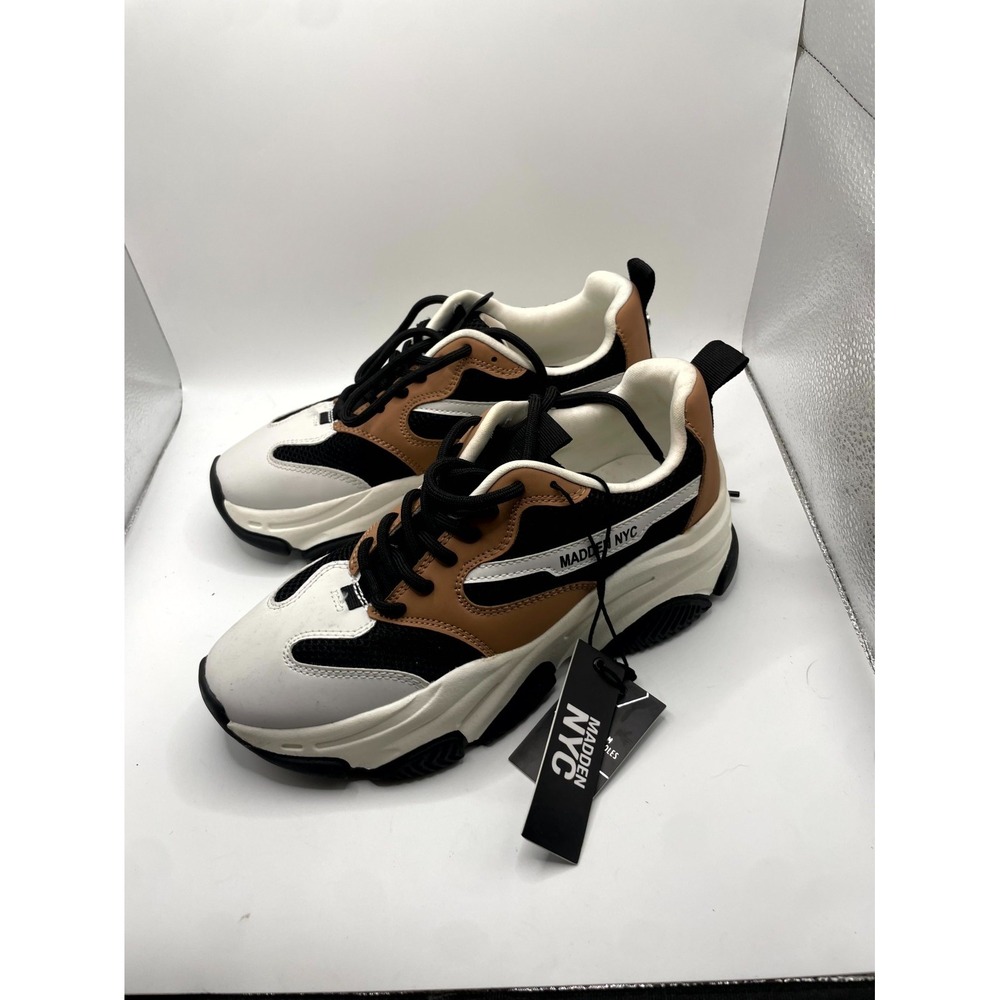 Steve Madden NYC Possession WMMN44AM516 Dad Sneaker Women 7.5 White Tennis Shoes